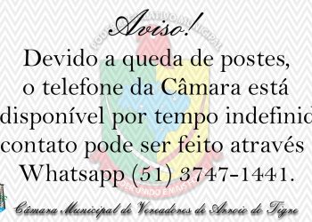 Aviso! Telefone indisponível.