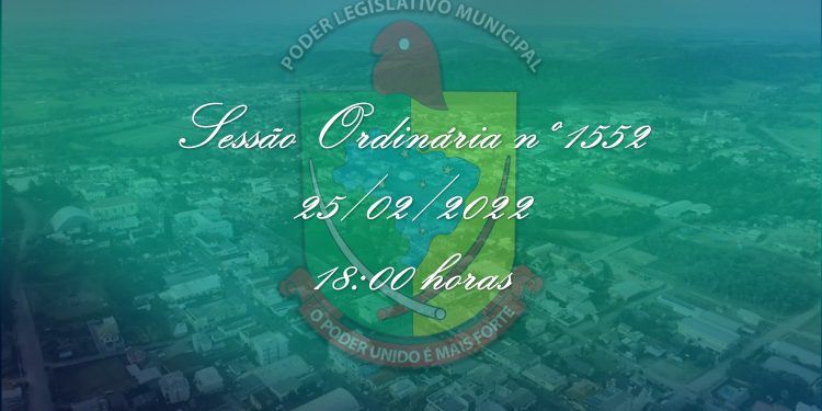 Sessão Ordinária nº 1552 não terá Projetos de Lei em pauta.