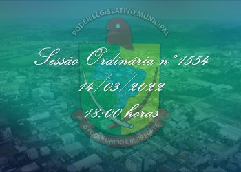 Vereadores irão apreciar três Projetos de Lei em Sessão Ordinária nº 1554.