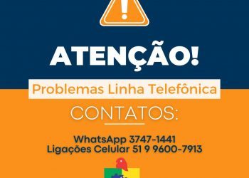 Atenção! Problemas na linha telefônica!