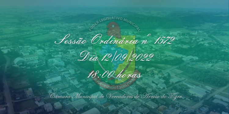 Vereadores reúnem-se em Sessão Ordinária de nº 1572 com apenas um Projeto de Lei em pauta.