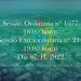 Sessão Ordinária nº 1577 e Sessão Extraordinária nº 214 serão realizadas na primeira segunda-feira de novembro.