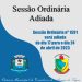 Sessão Ordinária nº 1591 será adiada!
