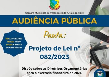 Aviso de Audiência Pública – Projeto de Lei n° 082/2023.