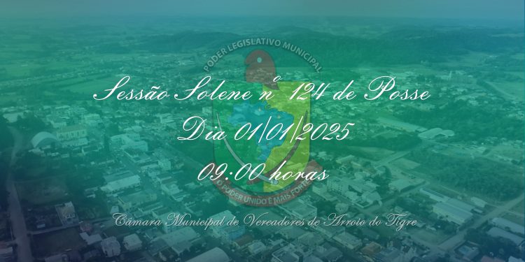 Câmara de Vereadores realiza Sessão Solene de Posse para Prefeito, Vice-Prefeito e Vereadores do Quadriênio 2025-2028
