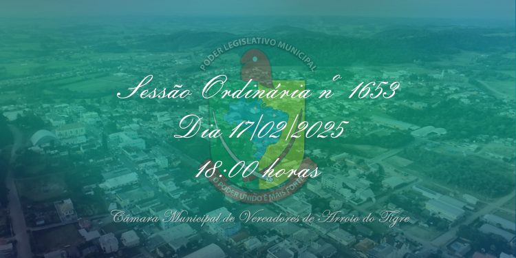 Câmara de Vereadores debaterá 14 projetos na Sessão Ordinária nº 1653