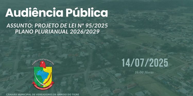 Audiência Pública sobre o Plano Plurianual 2026-2029