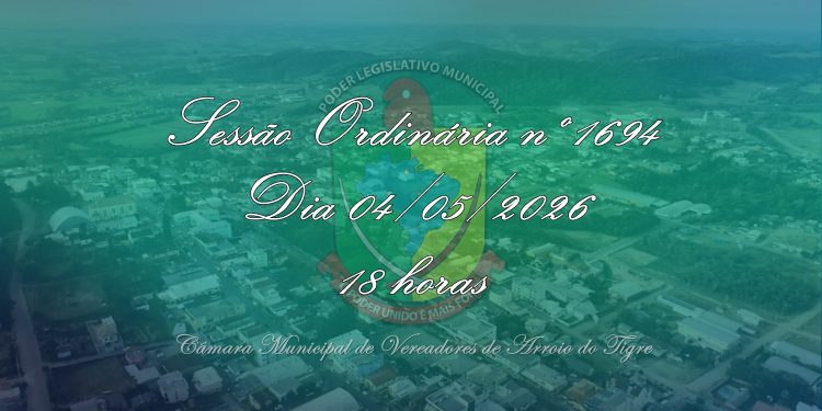 Vereadores apreciarão contratação na educação e moção em apoio à segurança pública na Sessão Ordinária nº 1694