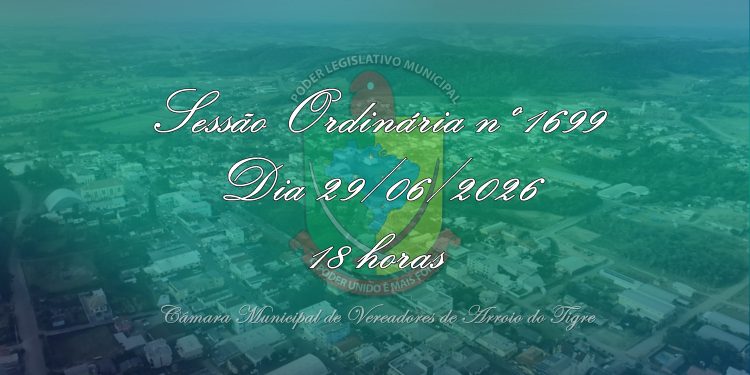 Câmara analisa cessões de uso de imóvel e veículo, créditos para assistência social e contratação de assistente social na Sessão Ordinária nº 1699